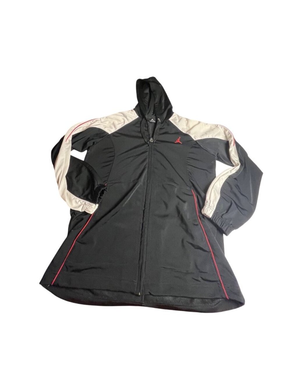Nike Air Jordan Jumpman men’s M Black & White Track Jacket With Red Trim vintage